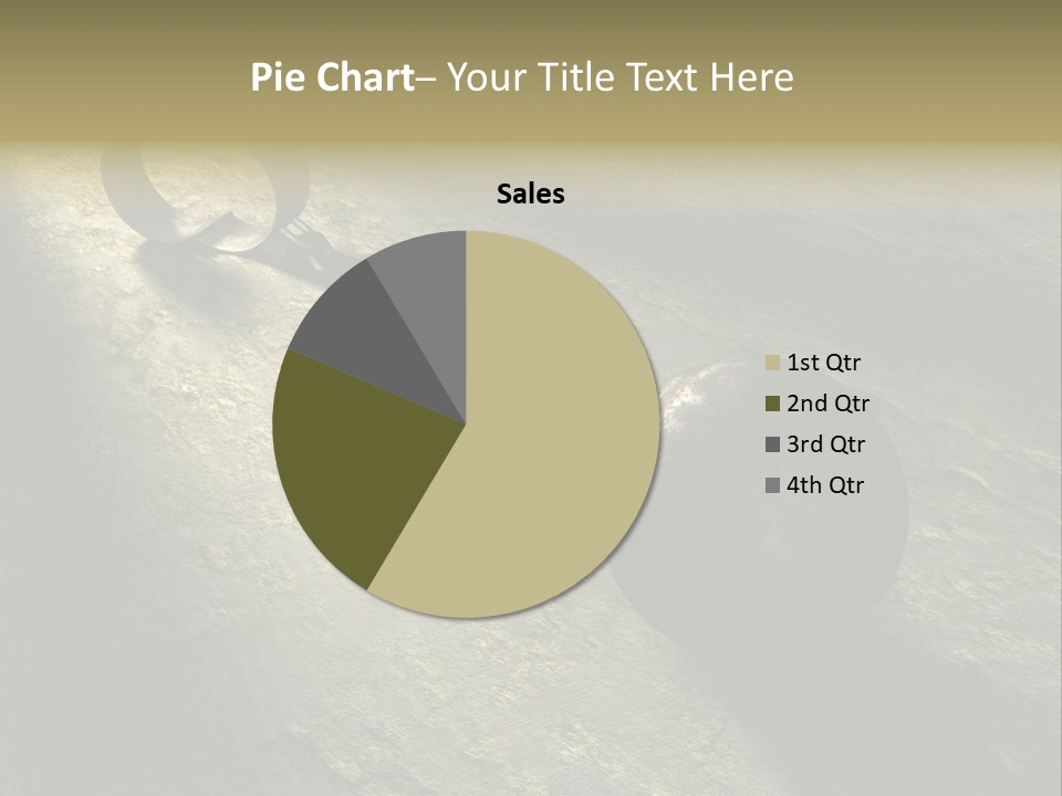 A Ball And Chain On The Ground With A Shadow On It PowerPoint Template