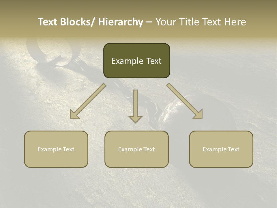 A Ball And Chain On The Ground With A Shadow On It PowerPoint Template