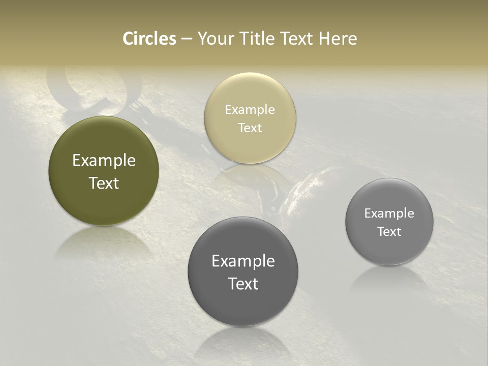 A Ball And Chain On The Ground With A Shadow On It PowerPoint Template