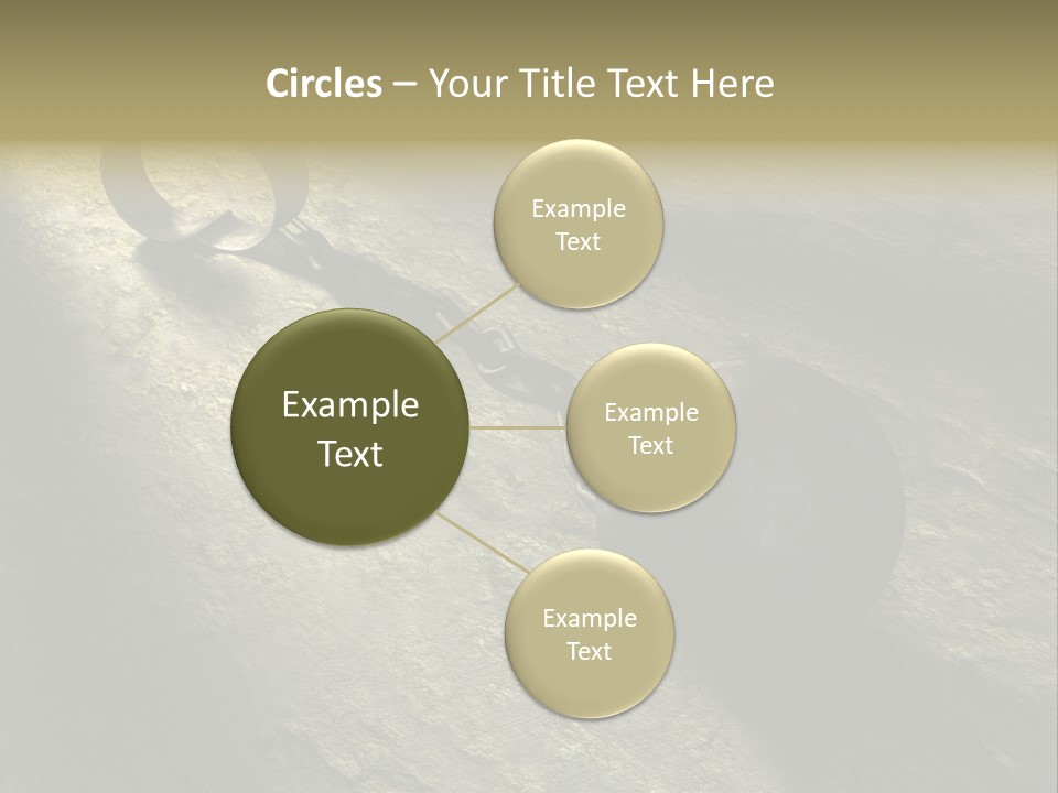 A Ball And Chain On The Ground With A Shadow On It PowerPoint Template