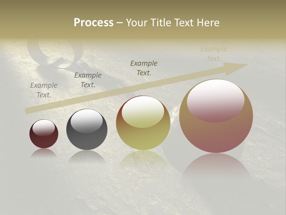 A Ball And Chain On The Ground With A Shadow On It PowerPoint Template