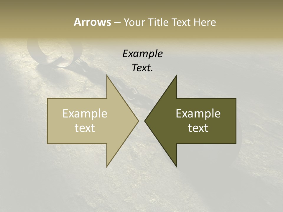 A Ball And Chain On The Ground With A Shadow On It PowerPoint Template