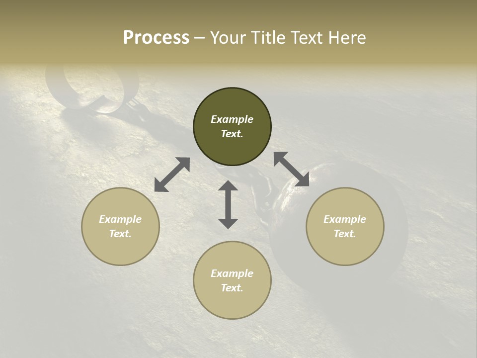 A Ball And Chain On The Ground With A Shadow On It PowerPoint Template