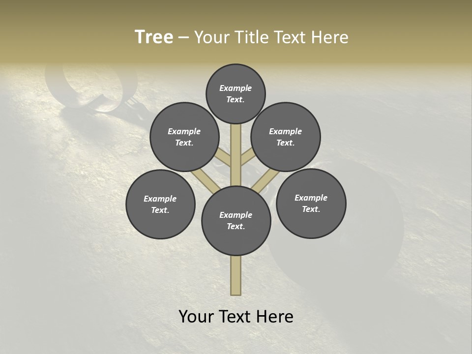 A Ball And Chain On The Ground With A Shadow On It PowerPoint Template