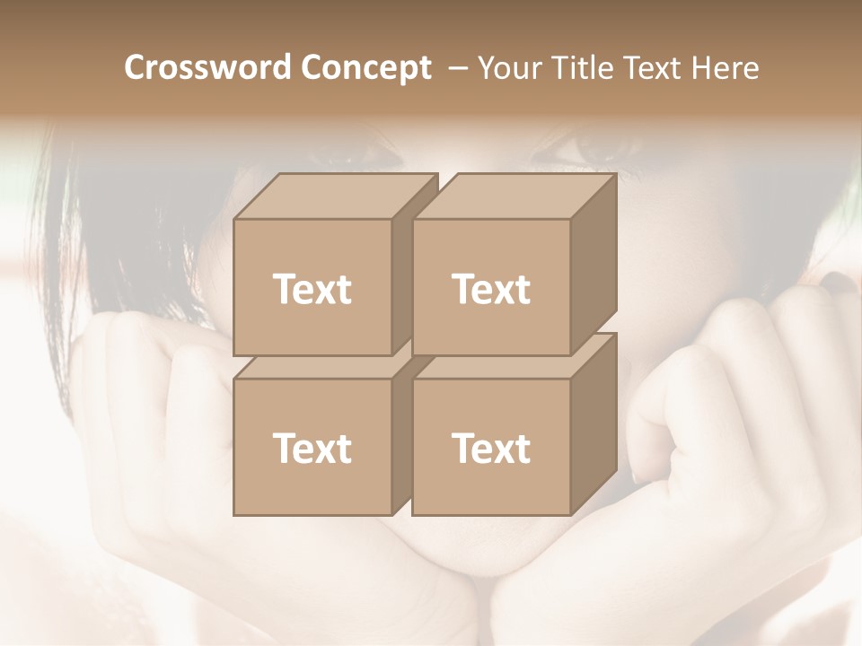 Transparent Tube Blue PowerPoint Template
