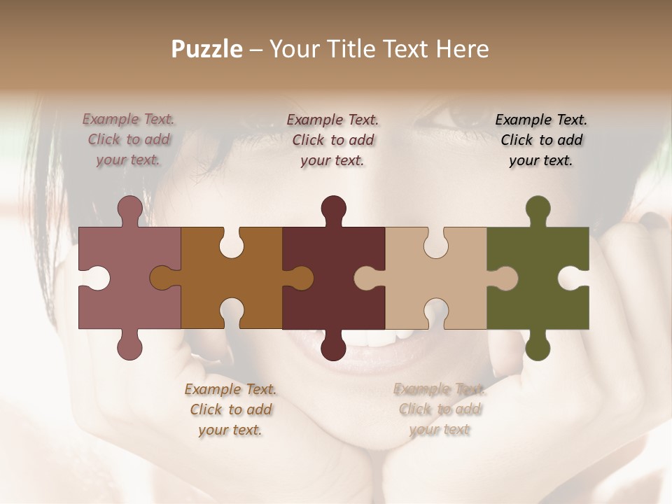 Transparent Tube Blue PowerPoint Template