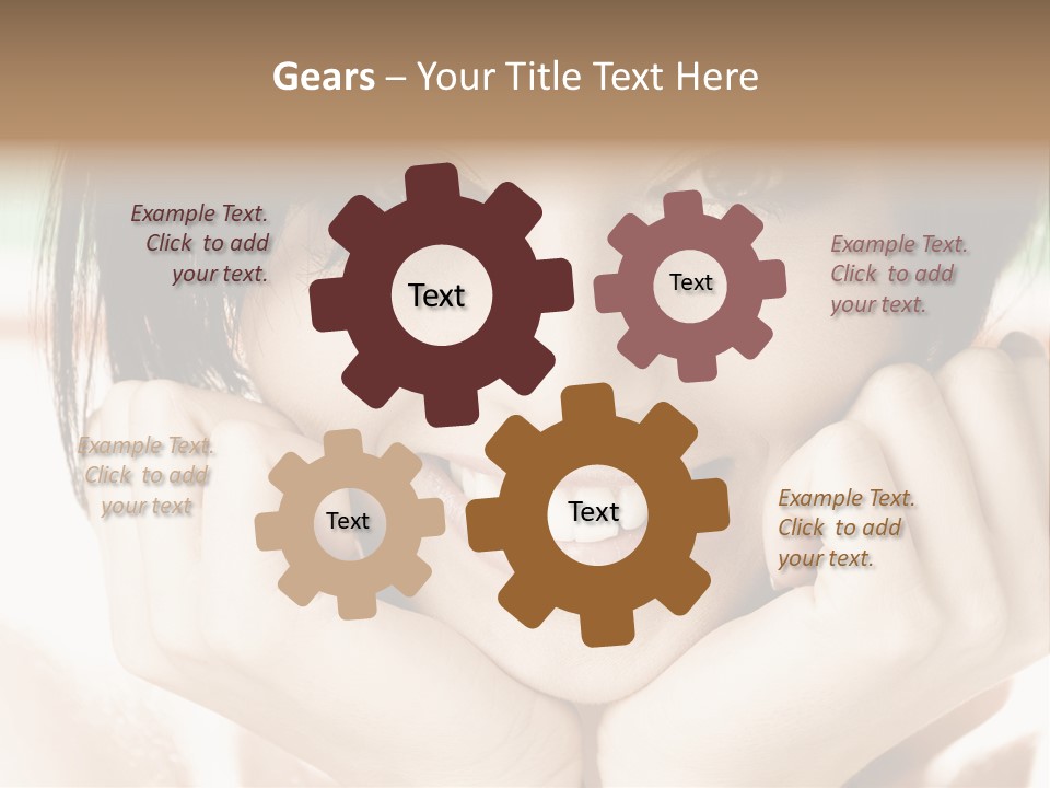 Transparent Tube Blue PowerPoint Template