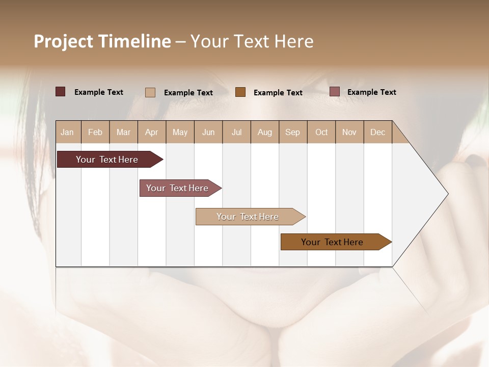 Transparent Tube Blue PowerPoint Template