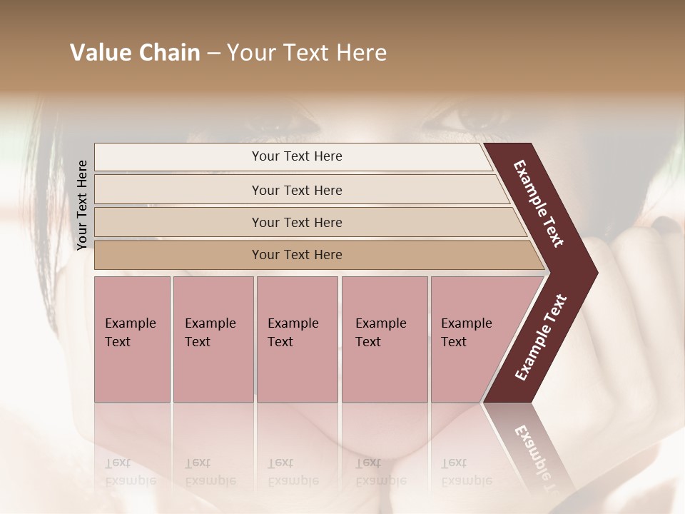 Transparent Tube Blue PowerPoint Template