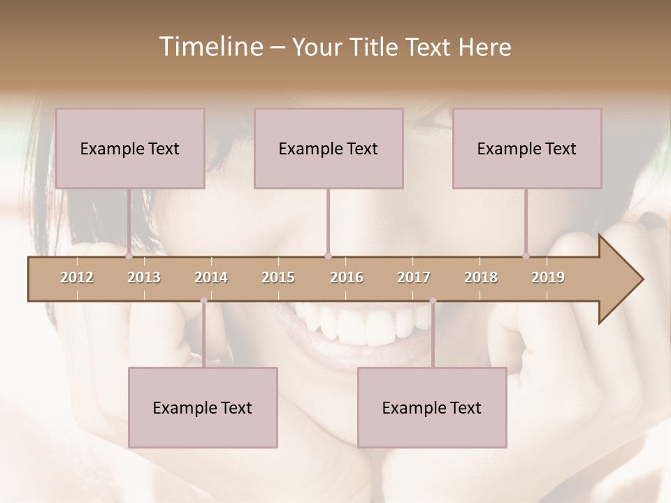 Transparent Tube Blue PowerPoint Template