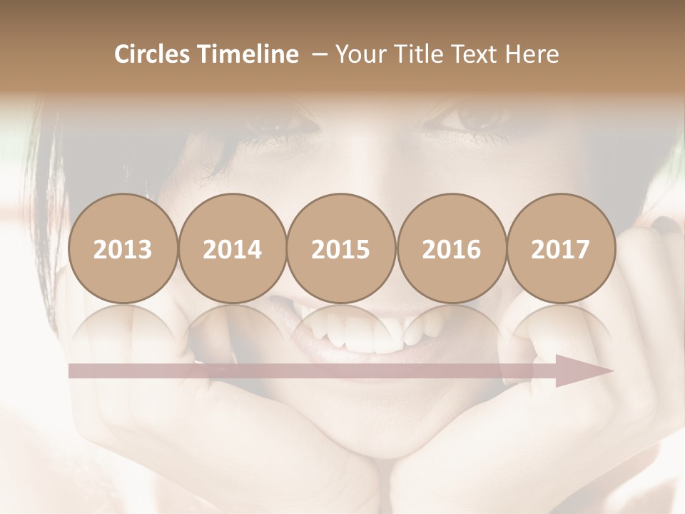 Transparent Tube Blue PowerPoint Template