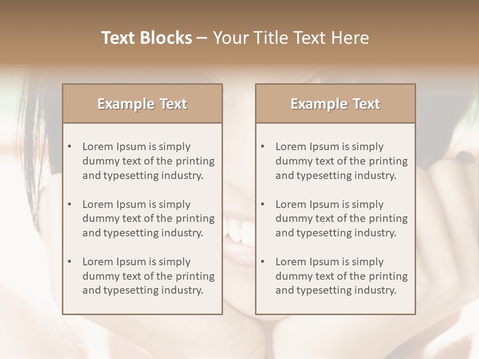 Transparent Tube Blue PowerPoint Template