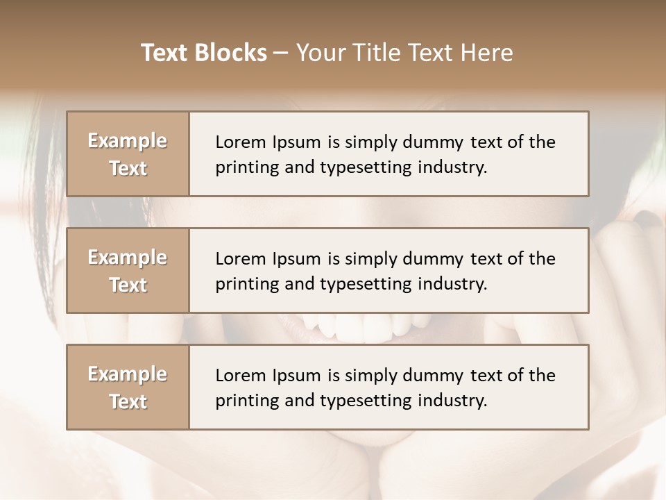 Transparent Tube Blue PowerPoint Template