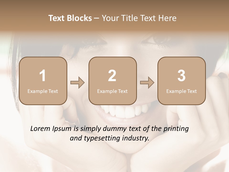 Transparent Tube Blue PowerPoint Template