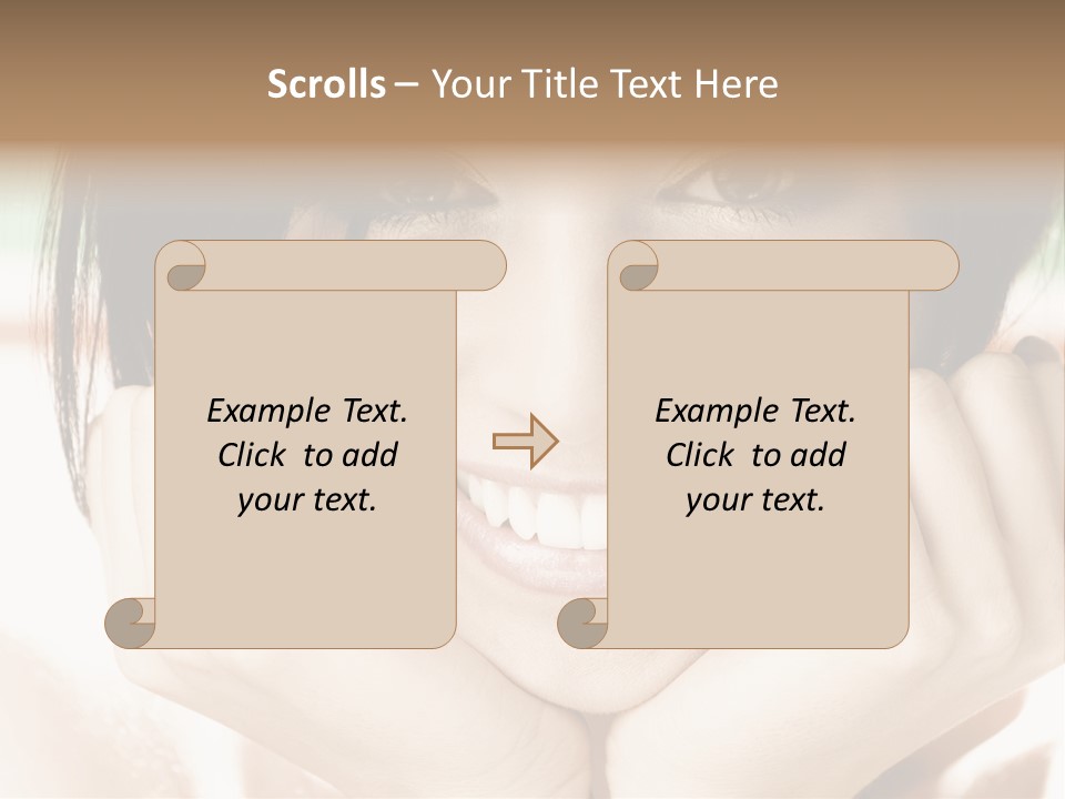 Transparent Tube Blue PowerPoint Template