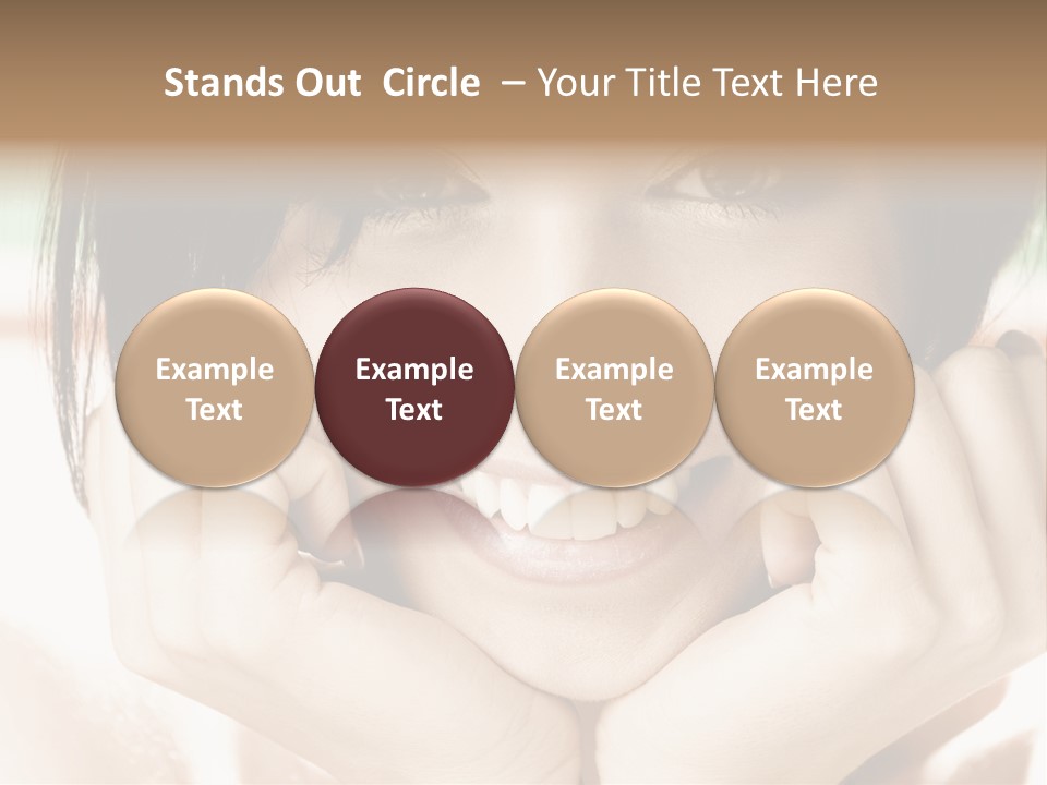 Transparent Tube Blue PowerPoint Template