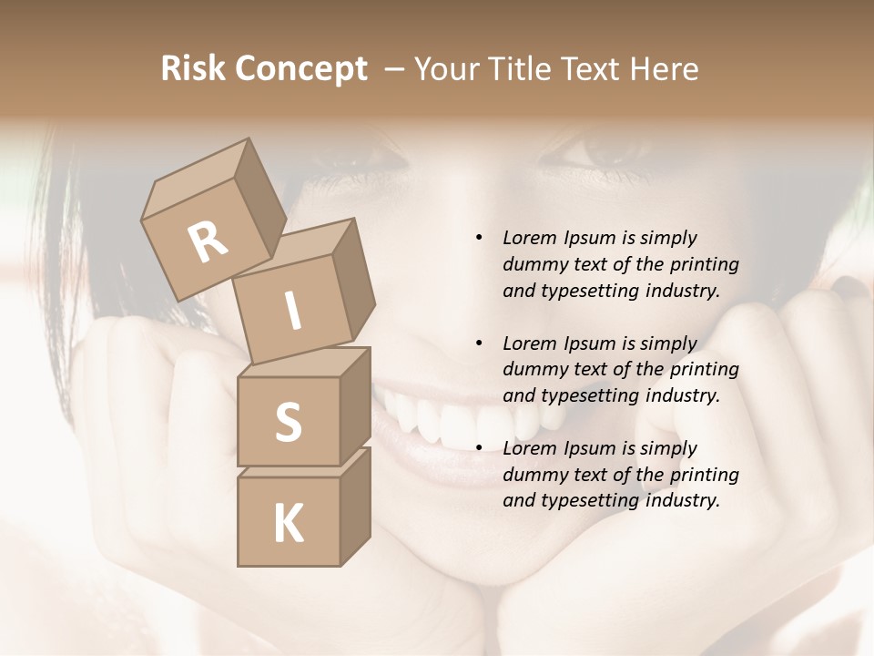 Transparent Tube Blue PowerPoint Template