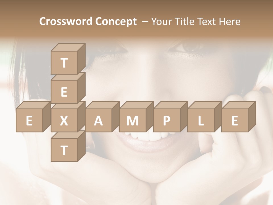 Transparent Tube Blue PowerPoint Template