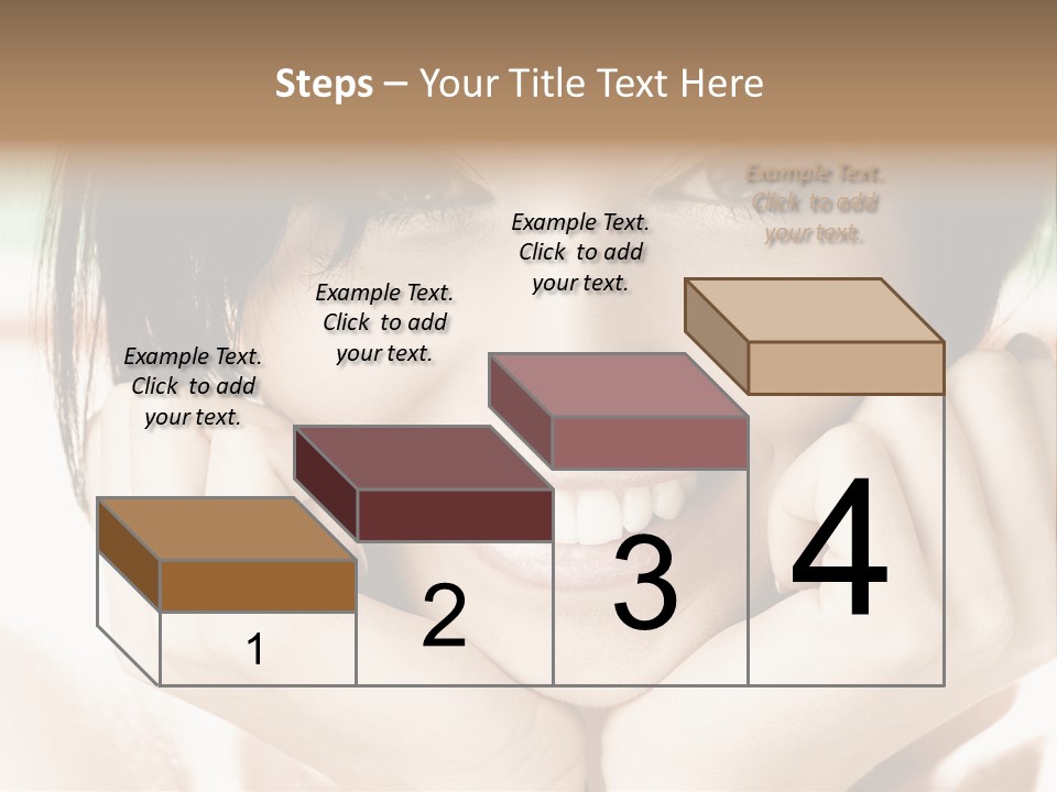 Transparent Tube Blue PowerPoint Template