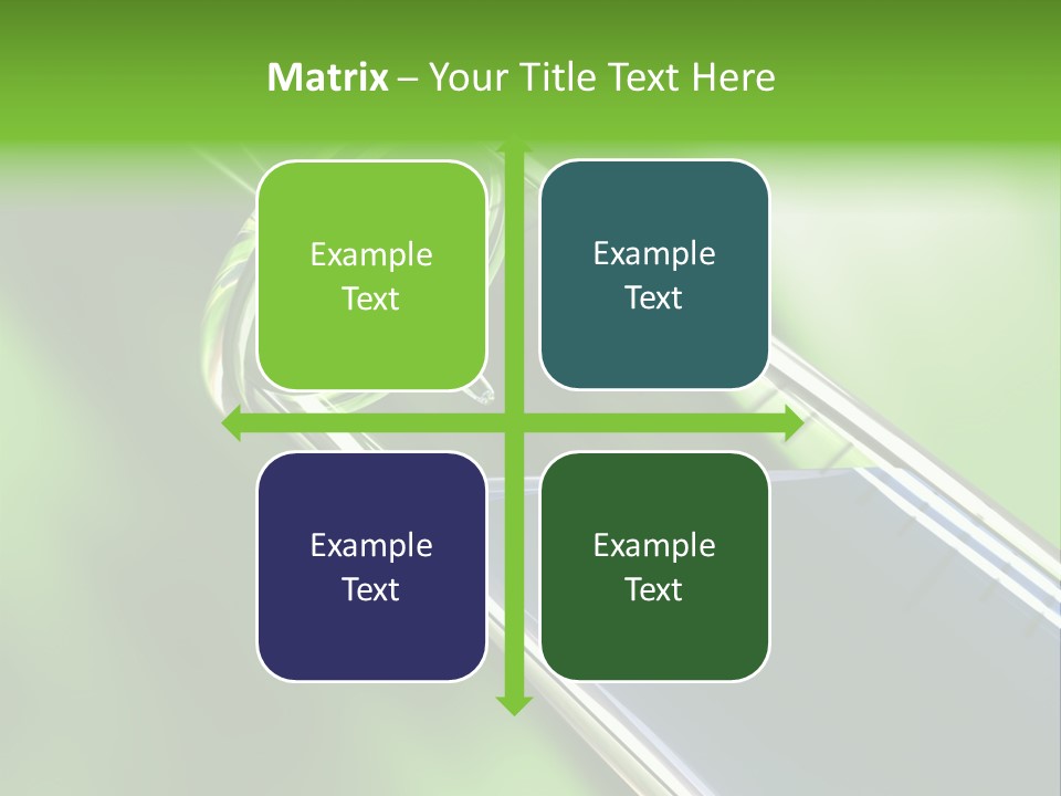Transparent Tube Blue PowerPoint Template