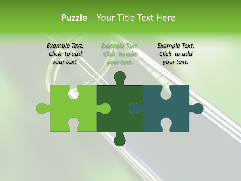 Transparent Tube Blue PowerPoint Template