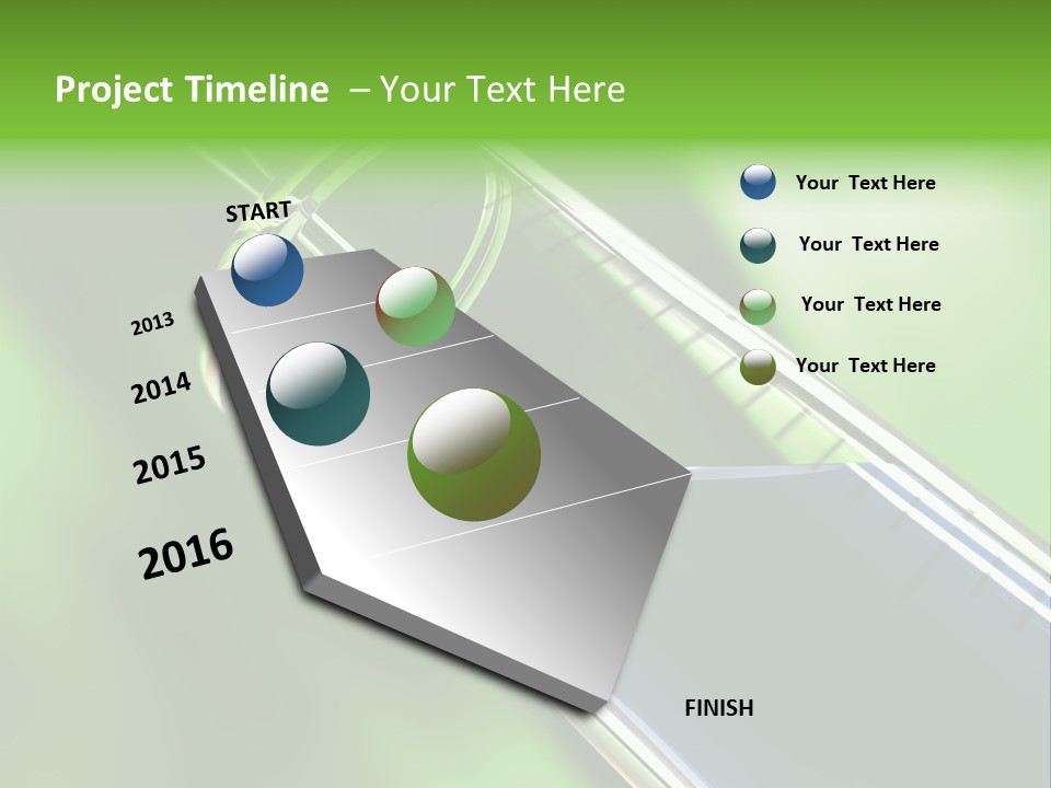 Transparent Tube Blue PowerPoint Template