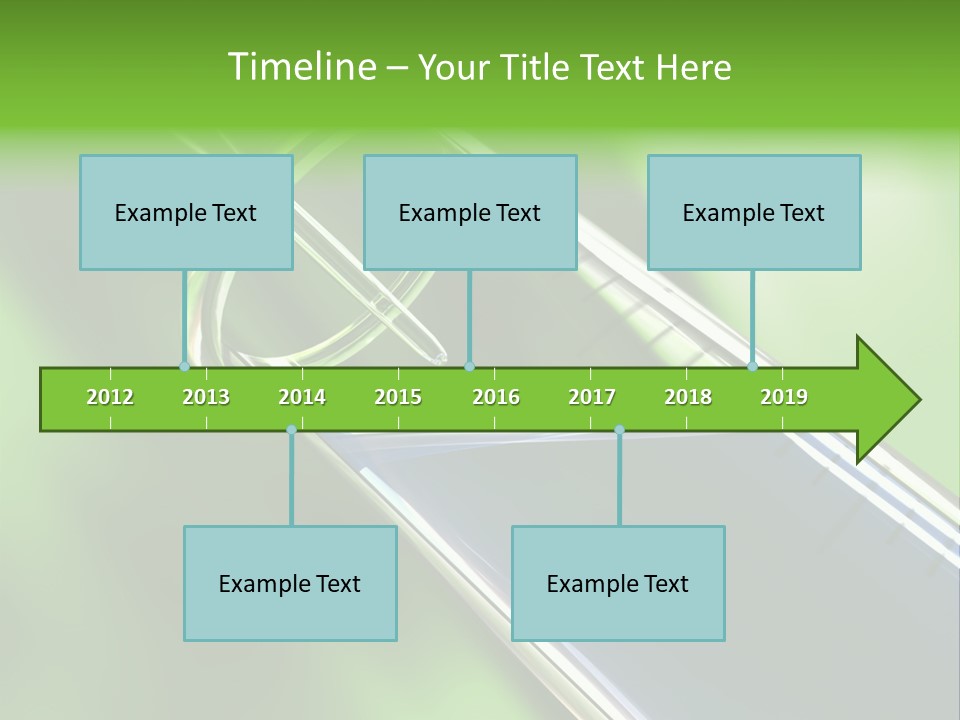 Transparent Tube Blue PowerPoint Template