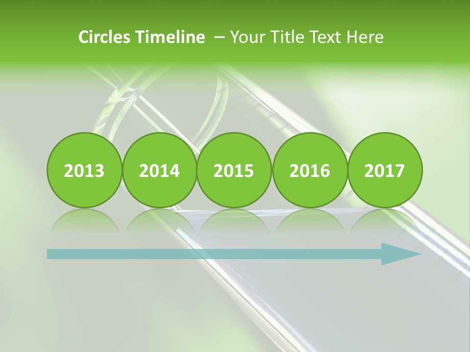 Transparent Tube Blue PowerPoint Template