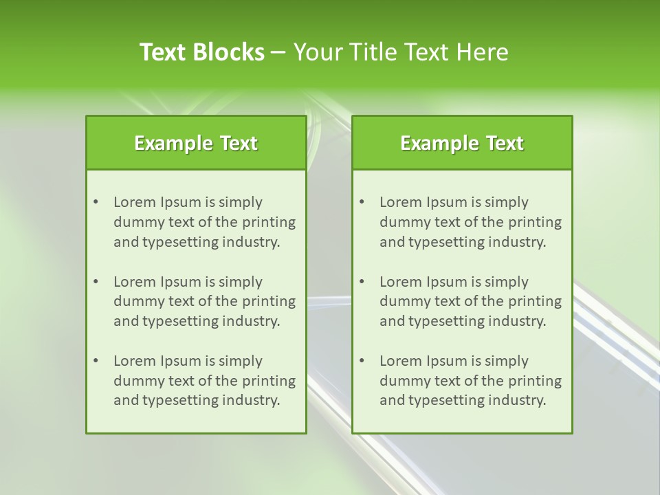 Transparent Tube Blue PowerPoint Template
