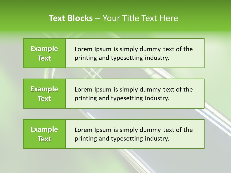 Transparent Tube Blue PowerPoint Template