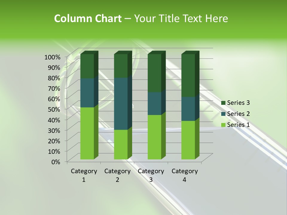 Transparent Tube Blue PowerPoint Template