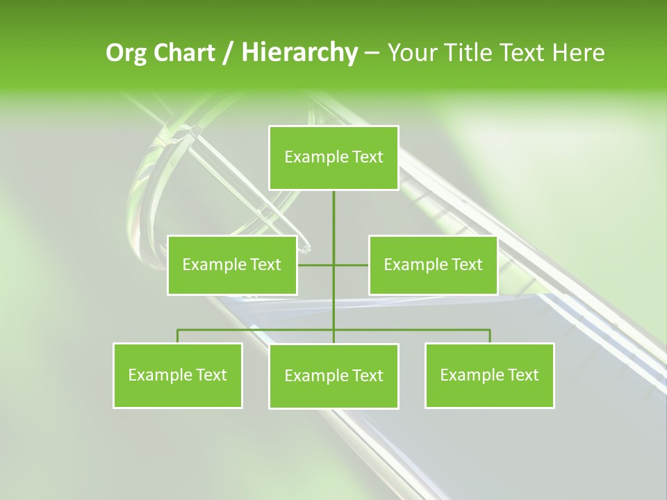 Transparent Tube Blue PowerPoint Template