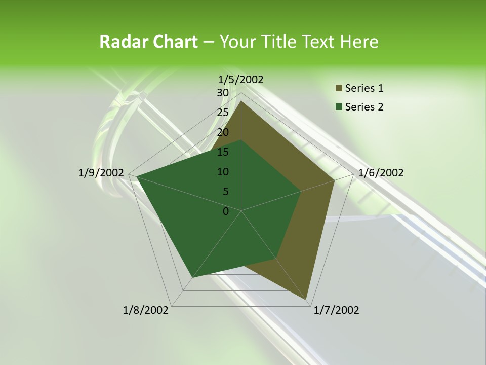 Transparent Tube Blue PowerPoint Template