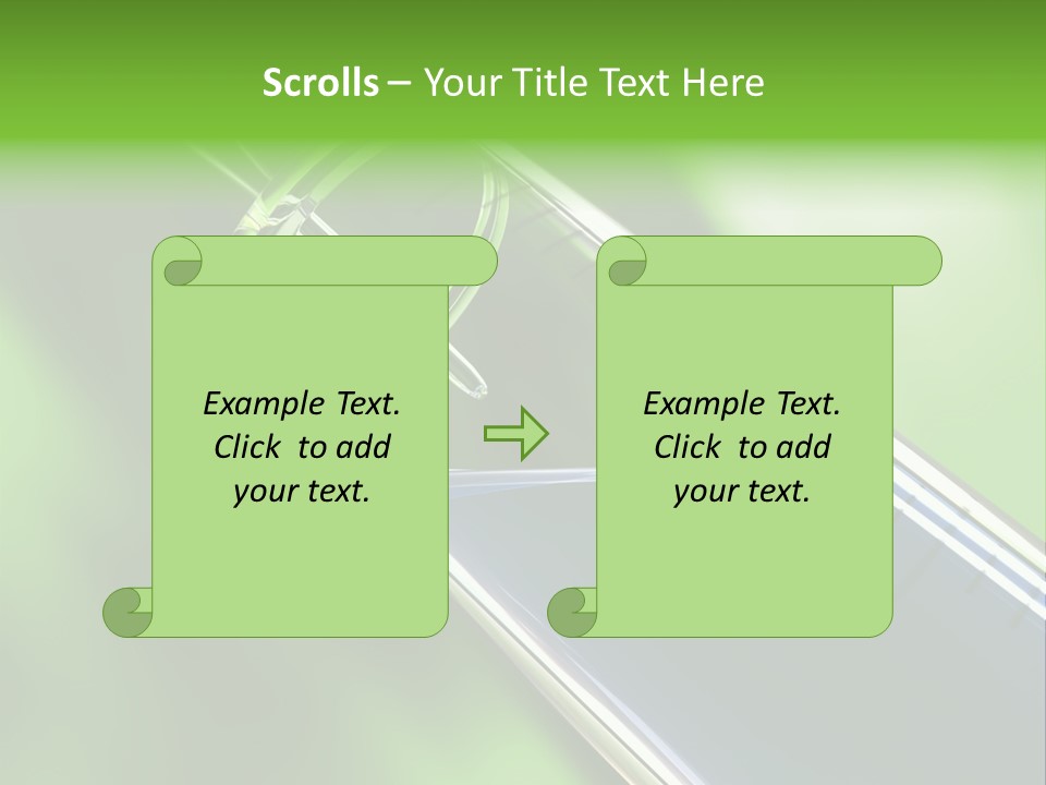 Transparent Tube Blue PowerPoint Template