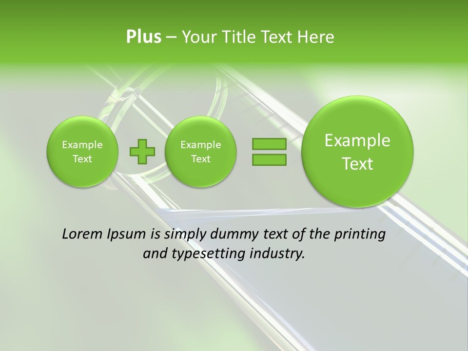 Transparent Tube Blue PowerPoint Template