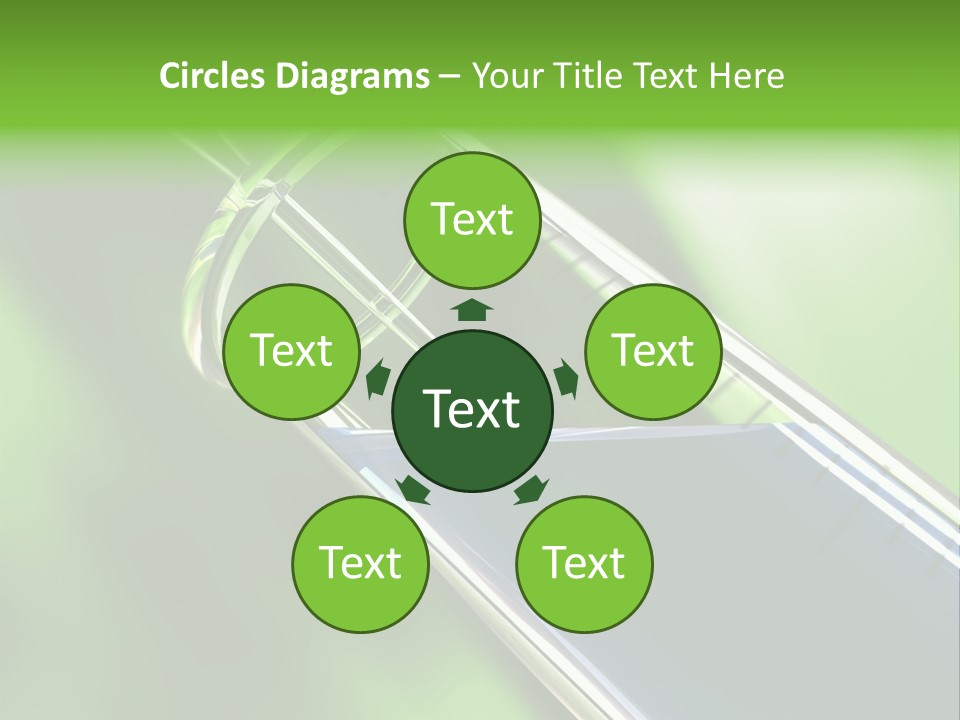 Transparent Tube Blue PowerPoint Template