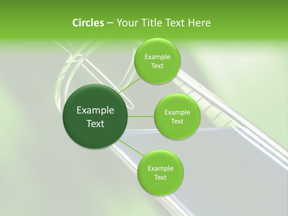 Transparent Tube Blue PowerPoint Template