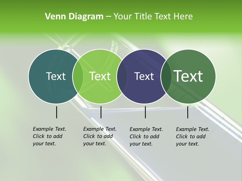 Transparent Tube Blue PowerPoint Template