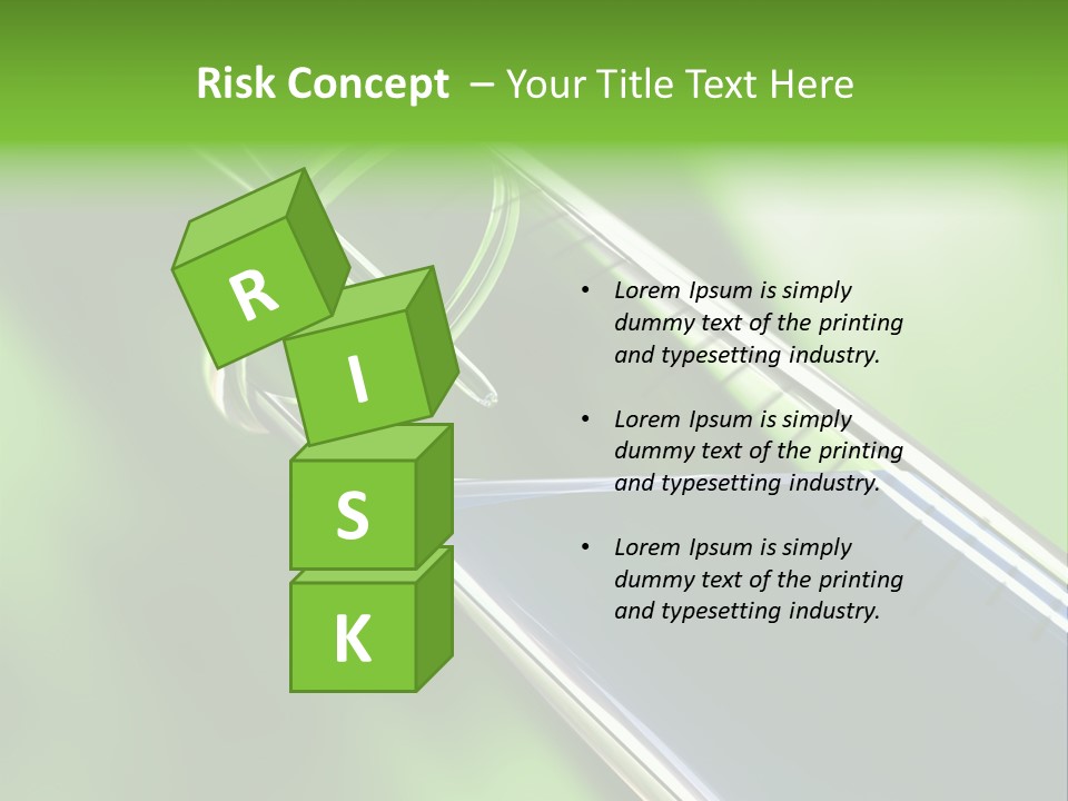 Transparent Tube Blue PowerPoint Template