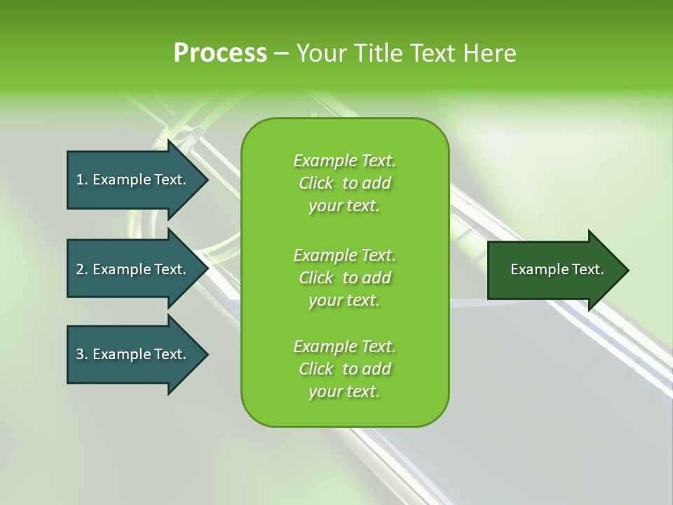 Transparent Tube Blue PowerPoint Template