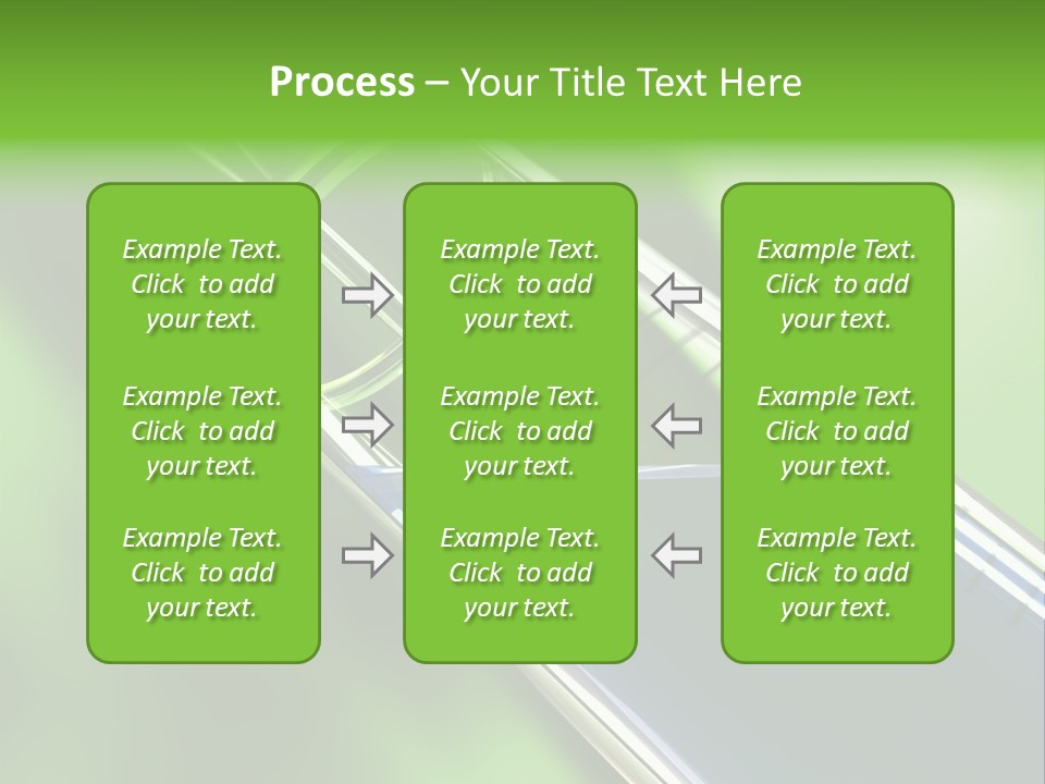 Transparent Tube Blue PowerPoint Template