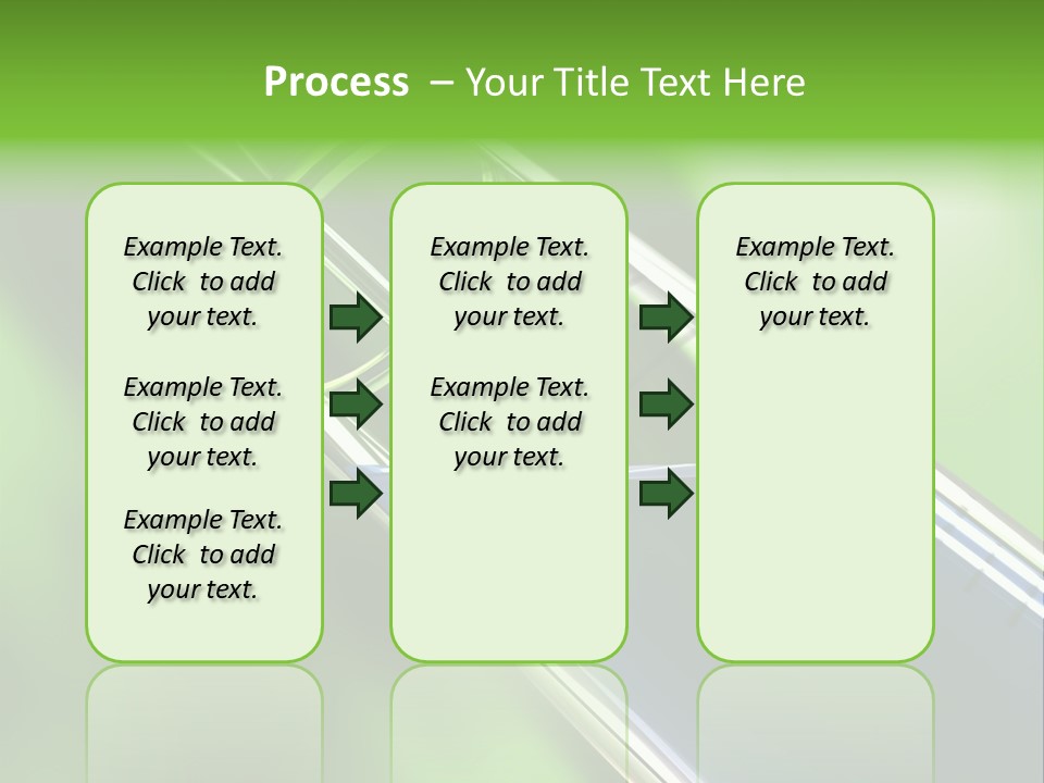Transparent Tube Blue PowerPoint Template