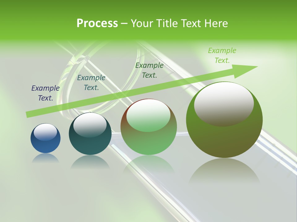 Transparent Tube Blue PowerPoint Template