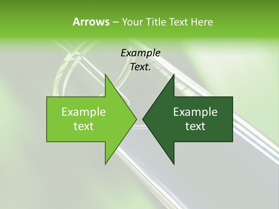 Transparent Tube Blue PowerPoint Template