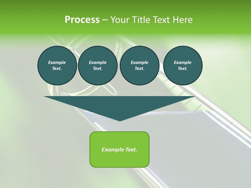 Transparent Tube Blue PowerPoint Template