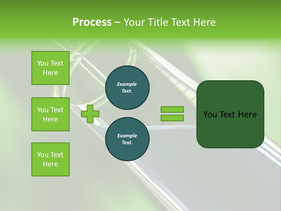 Transparent Tube Blue PowerPoint Template