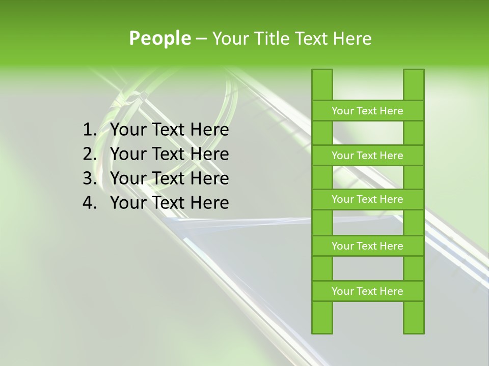 Transparent Tube Blue PowerPoint Template