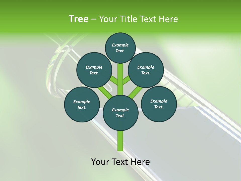 Transparent Tube Blue PowerPoint Template