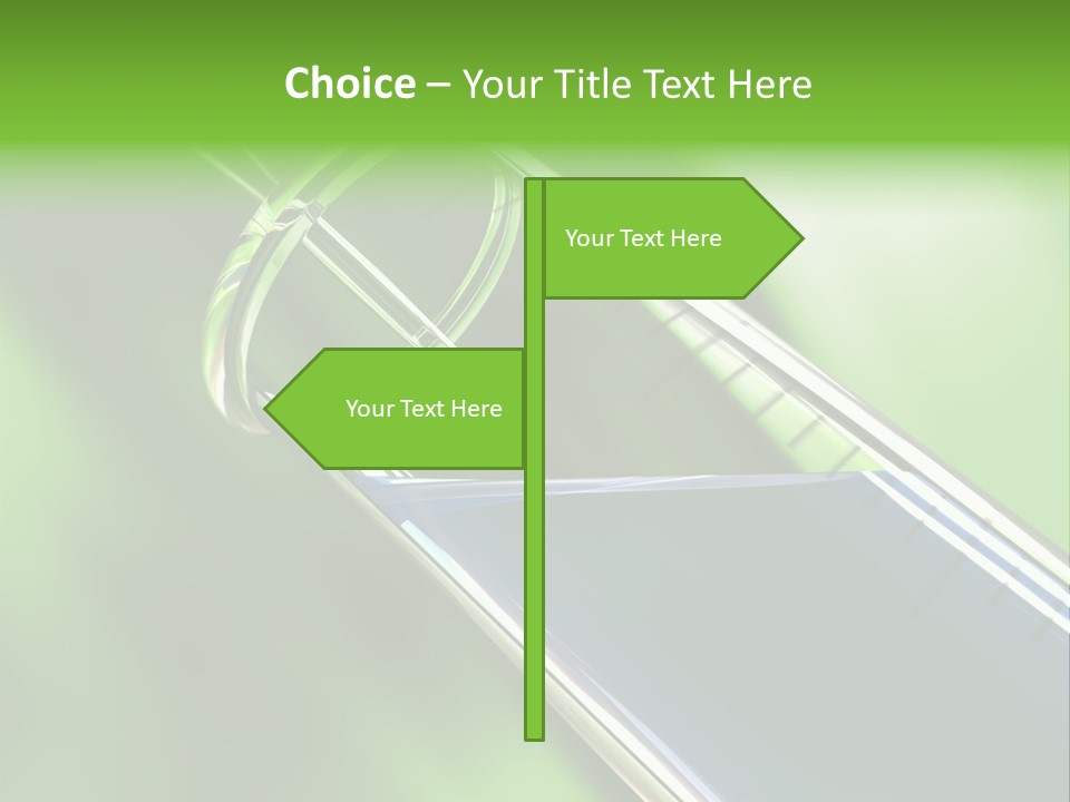 Transparent Tube Blue PowerPoint Template