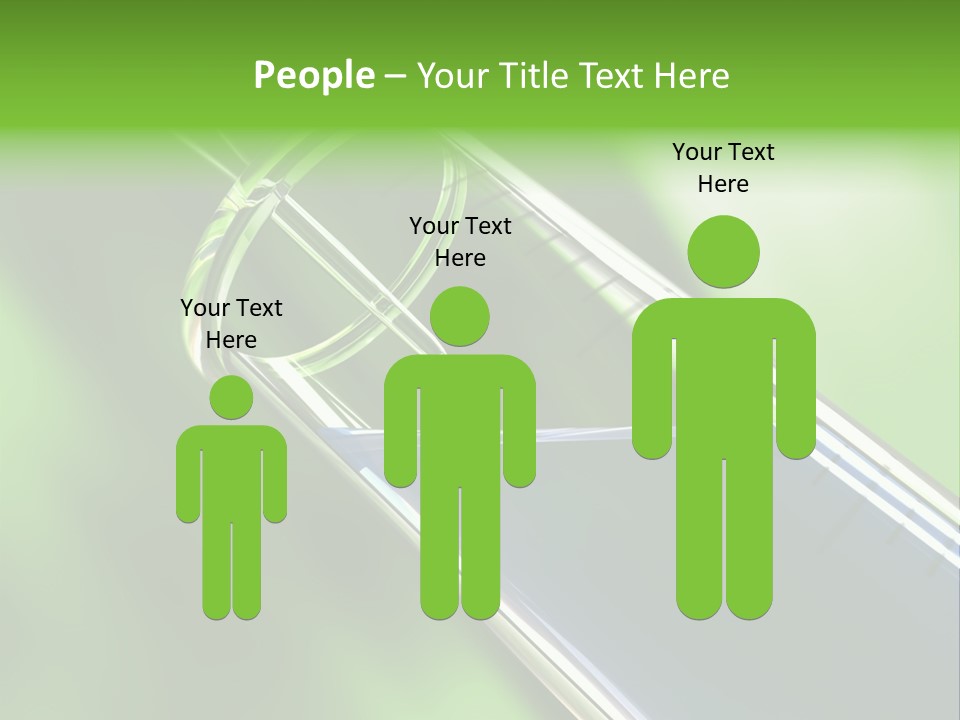 Transparent Tube Blue PowerPoint Template